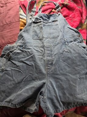 Venezia Light Blue Denim Short Overalls